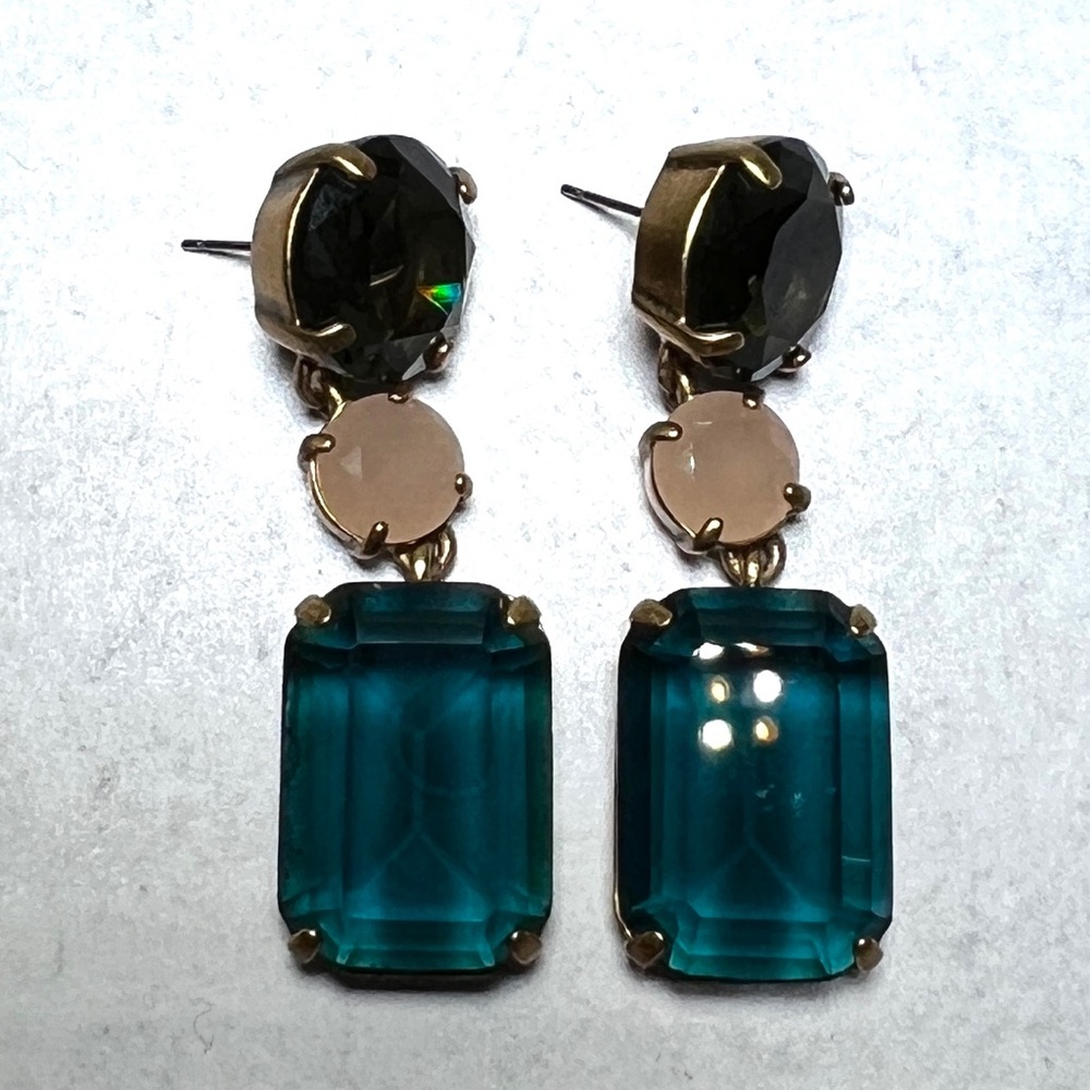 VTG J Crew crystal earrings